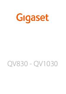 Gigaset QV830 manual. Tablet Instructions.